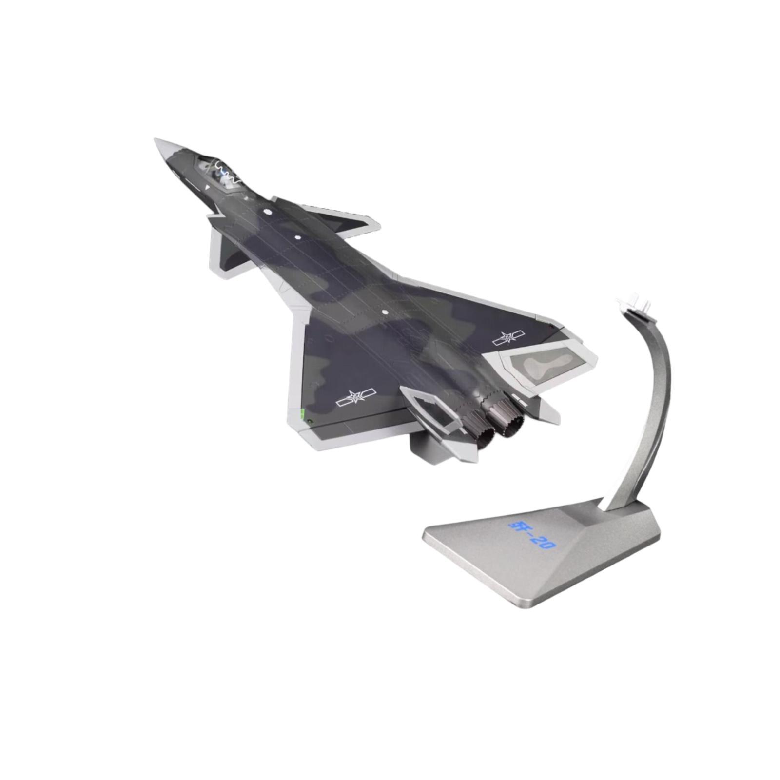 Tachiuwa J20 Avion Modèle Moulé sous Pression Avion Modèle d'Avion pour Chambre Salon Cadeau 1 60