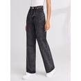 thumbnail image 3 of U.Vomade Women's High Rise Jeans Ladies Wide Leg Jeans, 3 of 6