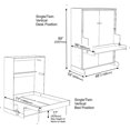 thumbnail image 2 of Hiddenbed Murphy Bed Hardware Kit – Smart Design Murphy Bed Kit – Heavy Duty Mechanism Bed Hardware Kit, Effortless to Pull Down & Fold Back Murphy Bed DIY Kit (Vertical Single), 2 of 2
