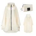 thumbnail image 4 of Prolriy Ponchos de Pluie pour Adultes Imperméable Unisexe Manteau de Pluie avec Poches Veste à Capuche Ados pour Adultes Mode Ponchos Parapluie Adulte Blanc, 4 of 7