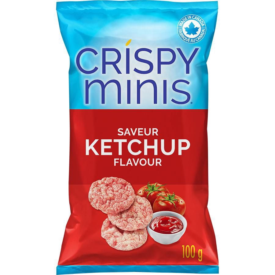 Quaker Crispy Minis Brown Rice Chips Ketchup