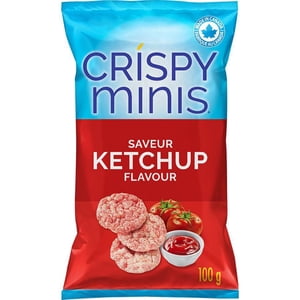 Quaker Crispy Minis Chips de riz brun Ketchup