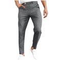 thumbnail image 2 of EOYWHK Mens Swim Trunks Linen Pants Straight Leg Trouser Compression Fit Dress Pants Solid Color Running Hiking Pants, 2 of 6