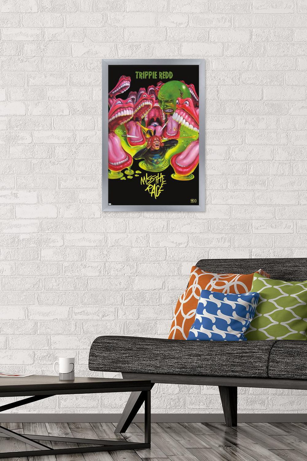 Trippie Redd - Miss the Rage Wall Poster with Magnetic Frame, 22.375" x 34"