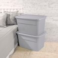 thumbnail image 4 of Sterilite114 L Tote - Silver, 4 of 4