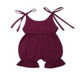 thumbnail image 1 of Baby Girl Clothes Cotton Halter Ruffle Romper, 1 of 5