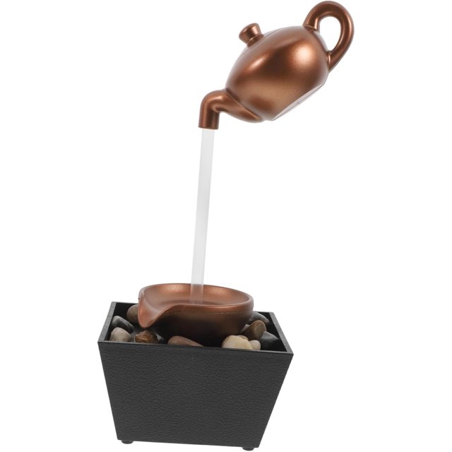 Generic Fontaine de Table Compacte Intérieure avec Fonction de Cascade, Éclairage LED, Décoration Relaxante pour Bureau Ou Maison