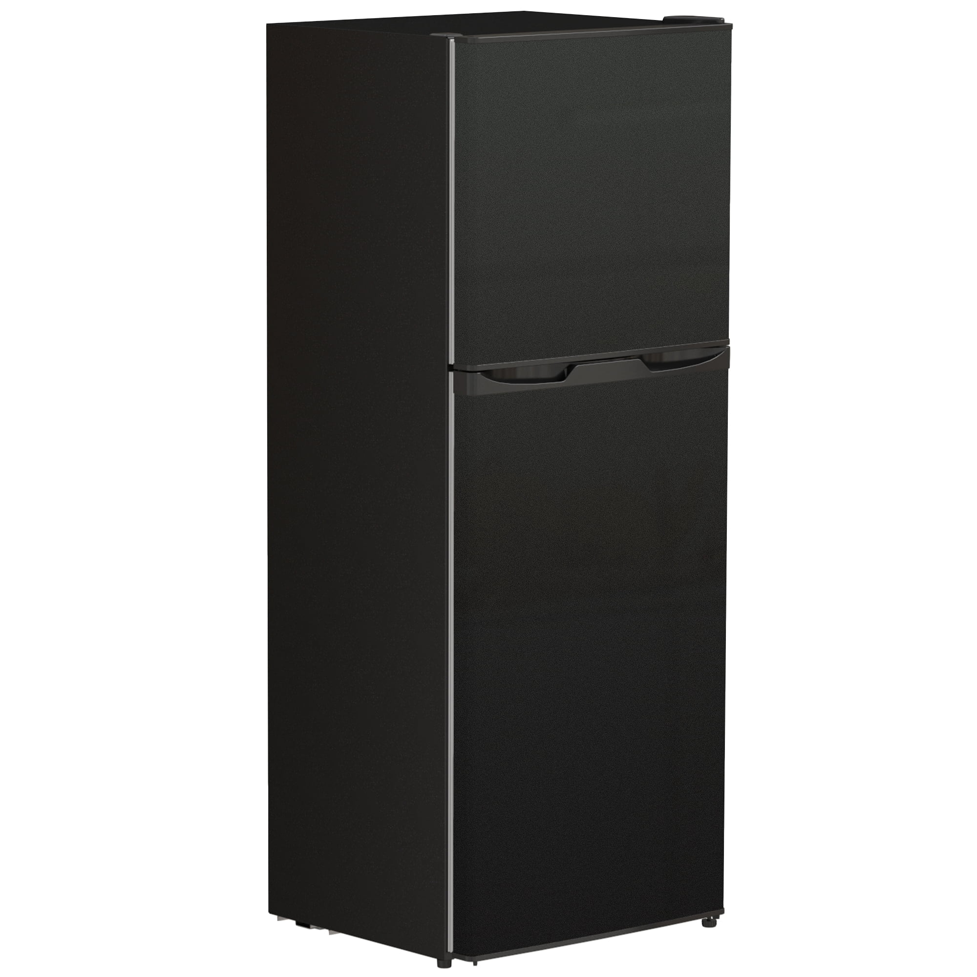 CoSoTower Double Door Mini Fridge with Freezer, 4.6 Cu.Ft Small Refrigerator with Thermostat, Shelves, Reversible Door, Black