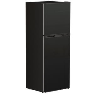 CoSoTower Double porte Mini Réfrigérateur avec congélateur 4.6 Petit réfrigérateur Cu.Ft avec thermostat, étagères, porte réversible, noir
