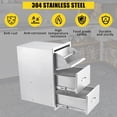 thumbnail image 1 of AKDSteel Outdoor Kitchen Drawers, Flush Mount Triple Access Bbq Drawers With Stainless Steel Handles For Patio Grill Stations, 1 of 8