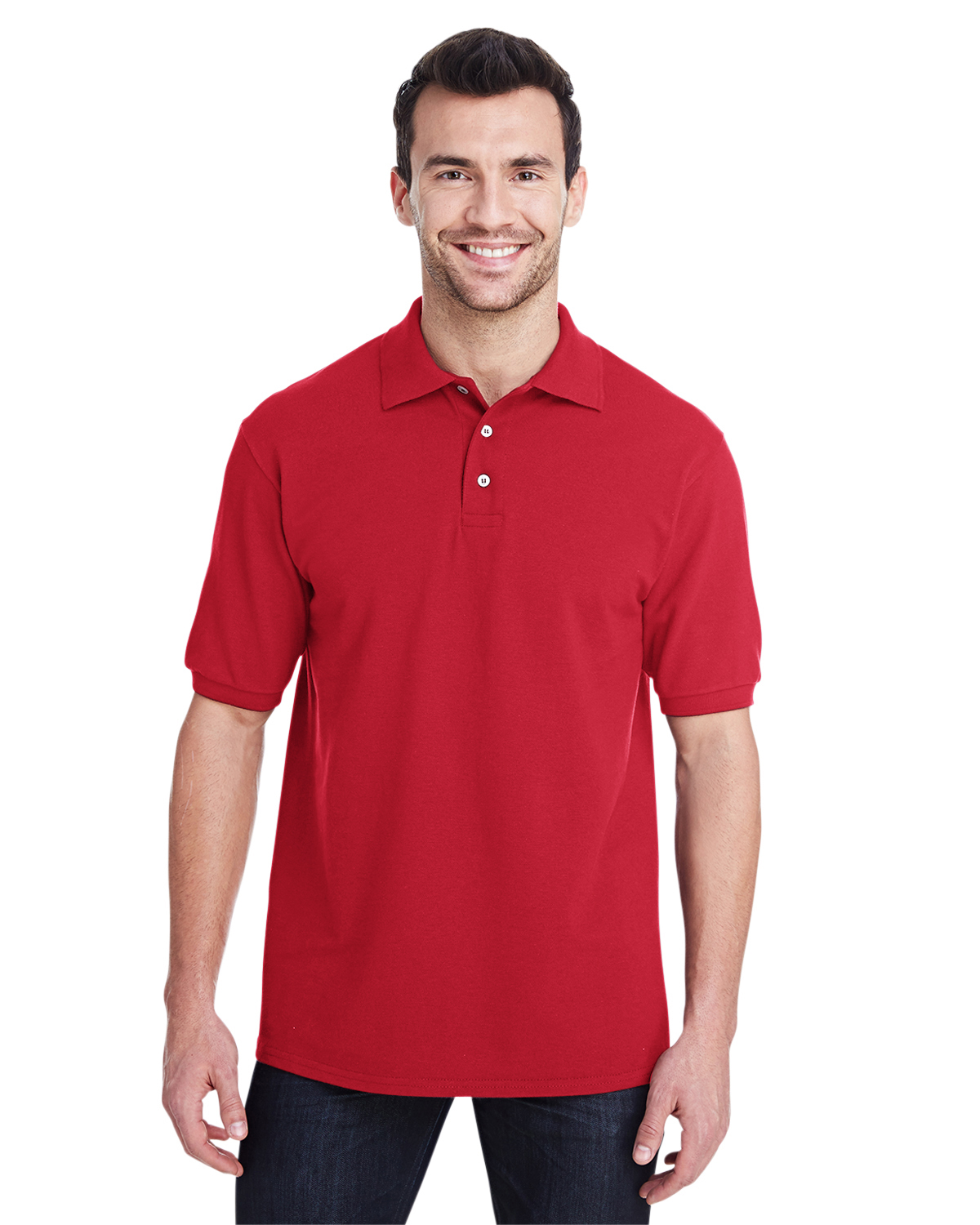 Jerzees Adult 6.5 oz. Premium 100% Ringspun Cotton Piqué Polo - 443MR