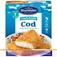 thumbnail image 1 of BlueWater Seafoods Filets de Poisson Panés Croustillants, Morue Pêchée à l'État Sauvage 525 g, 1 of 9