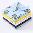 thumbnail image 4 of Toddler Girls Summer Tops Tees Solid Short Sleeve Cute Cartoon Print Button Tee Blouse Spring Shirts For Boy 3-4T, 4 of 5