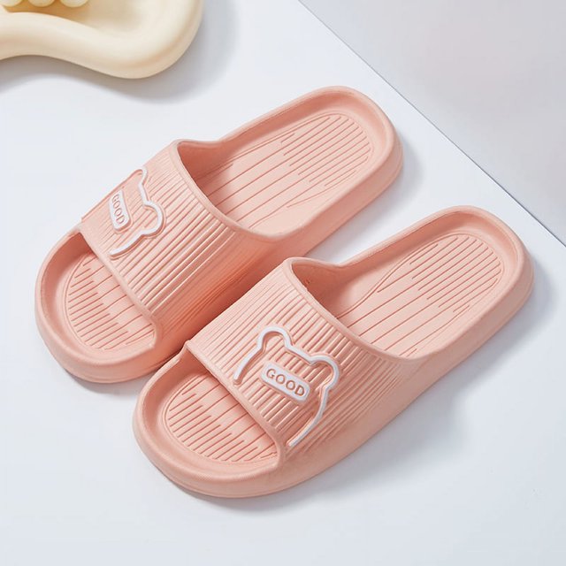 1 Paire de Pantoufles Motif Lettre et Dessin Animé EVA