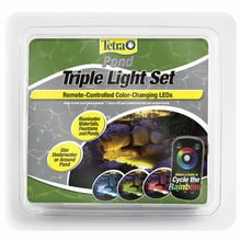 Tetra Pond Ensemble de Lumières DEL Triple avec Télécommande - Changement de Couleur