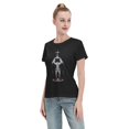 thumbnail image 4 of T-Shirt Basique à Manches Courtes pour Femme une Pièce Grand Ours, 4 of 6