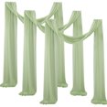 thumbnail image 2 of LCXmlly Roasting Pan Wedding Arch Drape Fabric Long 3 Panels Wide Sheer Wrinkle Free Soft Party Backdrop Drapery, 2 of 6