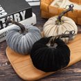 thumbnail image 3 of Velvet Pumpkins Home Decoration，Handmade Velvet Pumpkins Decor forFall Decorations for Home Kitchen Table Indoor Outdoor Friendsgiving Party Decor, 3 of 3