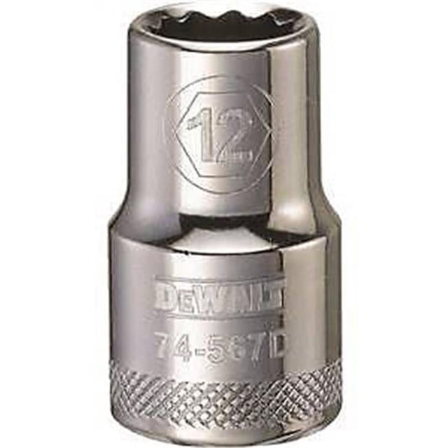Stanley Tools 7516206 DWMT74567OSP 0.5 in. Drive 12 Point Socket, 12 mm