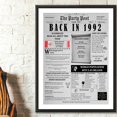 thumbnail image 5 of The Party Post 32nd Birthday Party Decorations Poster Born in 1992, 5 of 5