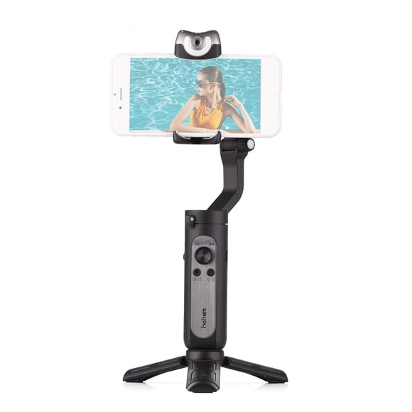 hohem Hohem iSteady V2 Ultra-Light 3-Axis Smartphone Gimbal with AI Tracking, Gesture Control, LED Fill Light, and 9-Hour Battery Life for Smooth Video Capture