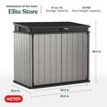 thumbnail image 2 of Keter KET-237831 Elite Store Outdoor Storage Shed Patio Furniture for Tools, 2 of 12