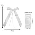 thumbnail image 2 of White Satin Ribbon Bow Decoration For Wedding Car Decor Wrapping Paper, 2 of 2