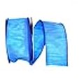 thumbnail image 3 of Reliant Ribbon 92975W-053-40H 20.5 Po 20 Yards Dupioni Supreme Wired Edge Ribbon, Bleu, 3 of 3