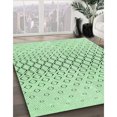 thumbnail image 3 of Ahgly Company Tapis d'Intérieur Lavables en Machine Rectangle Transitionnel Vert Menthe, 2' x 4', 3 of 7