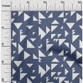 thumbnail image 1 of oneOone Tissu Popeline de Coton Imprimé Géométrique Triangle BTY 56 Pouces de Large, 1 of 5