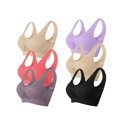 thumbnail image 1 of Timegard 6pc Sports Bras for Women Plus Size High Support Wireless Breathable Mesh Workout Running Bras, 1 of 2