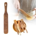 thumbnail image 1 of Slender Mixing Stick Suitable For Mixing Retrieving Ingredients From The Bottom Of The Jar Dough Beater Long Handled Wooden Spatula Kitchen Tool Suitable, 1 of 8