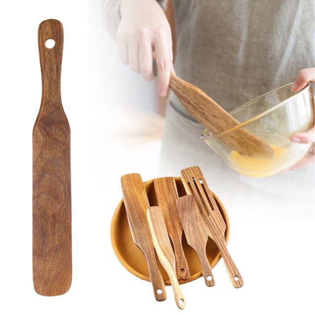 Slender Mixing Stick Suitable For Mixing Retrieving Ingredients From The Bottom Of The Jar Dough Beater Long Handled Wooden Spatula Kitchen Tool Suitable