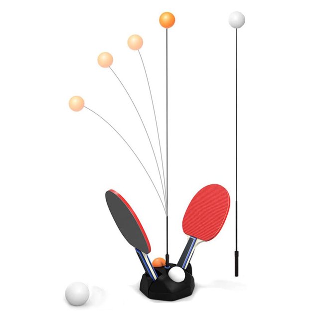 Portable Table Tennis Trainer Set, Exercise Physical Coordination With Elastic Soft Shaft For Unrestricted Practice
