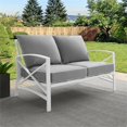thumbnail image 2 of Crosley Kaplan Patio Loveseat in Gray and White, 2 of 13