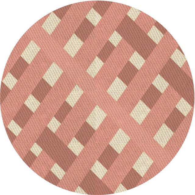 Ahgly Company Tapis Rond Lavable en Machine Intérieur Transitionnel Orange, 3 Pieds Rond