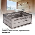 thumbnail image 4 of Support de Pierres de Sauna, Panier de Pierres de Sauna, Panier de Pierres de Sauna Portable en Acier Inoxydable Support Cage Poêles Roches pour Charbon de Bois Poêles de Sauna Panier de Foyer, 4 of 7
