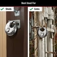 thumbnail image 5 of Master Lock 40DPF Stainless Steel Discus Padlock with Shrouded Shackle, 5 of 5