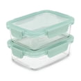 thumbnail image 3 of Ello Color Lock 3.4 Cup 2 Pack Glass Meal Prep Containers with Locking Lids, 3 of 4