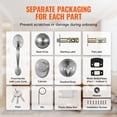thumbnail image 4 of VEVOR Front Door Handle and Deadbolt Set, Satin Nickel Front Door Lock Set with Interior Knob, Adjustable Hole Spacing Single Cylinder Handleset, for Right and Left Handed Entrance and Front Door, 4 of 9
