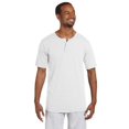 thumbnail image 1 of Two-Button Baseball Jersey 4Xl White, 1 of 3