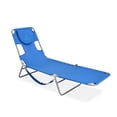 thumbnail image 1 of Ostrich The Original Chaise Beach Chair, Folding & Reclining Outdoor Lounger, Ocean Blue, 1 of 14