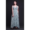 thumbnail image 5 of Bimba Robe Longue à Imprimé Floral pour Femmes, Bretelles Spaghetti, Col en V, Maxi, Tenue de Plage - XX-Grand, 5 of 5