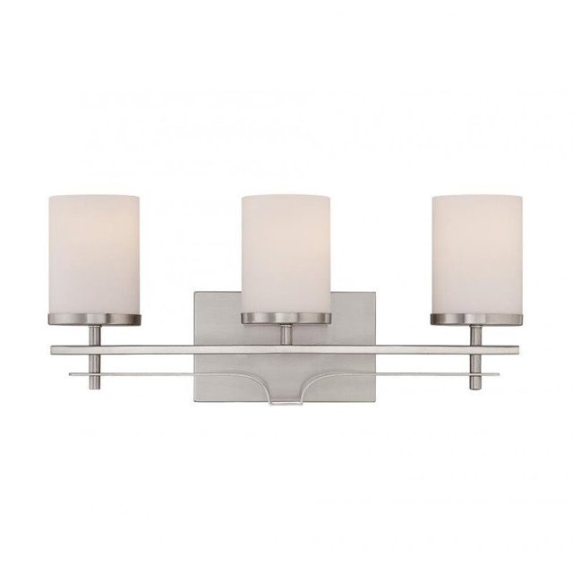 Savoy House Colton 3 Light Bath Bar in Satin Nickel