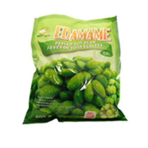Len Xiang Edamame – Soya Pelé Beans Sac de 400 g Présentant des Fèves d'Edamame Décortiquées Vert Vif avec Texte Bilingue Anglais et Français, Mettant en Valeur Cette Protéine Végétale frozen comme Sans Gluten, Riche en Protéines, en Fer et en Vitamines, Idéal pour des Choix de Légumes frozen Sains.