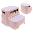 thumbnail image 3 of 2 Step Stool For Kids, Kids Stool 3 PCS Children's Footstool Stable Skidproof Bottom Smoother Edges Nursery Kids Step Stool Stepping Stool For Kids For Bathrooms Toilets Kitchens, 3 of 7