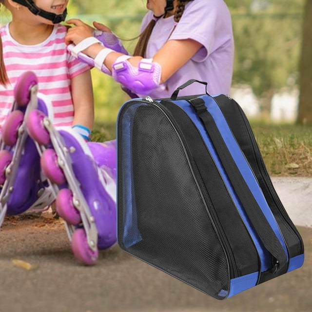 Fwttom Ice Skating Dry Shoes Bags Roller Skates Thickened Shoulder Storage Backpack