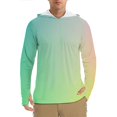 thumbnail image 1 of Weiqiqre Chandails de Protection Solaire pour Hommes UPF 50+ Maillot Dermoprotecteur pour Hommes Manches Longues Léger Chandail à Capuchon SPF UV Natation Randonnée, 1 of 6