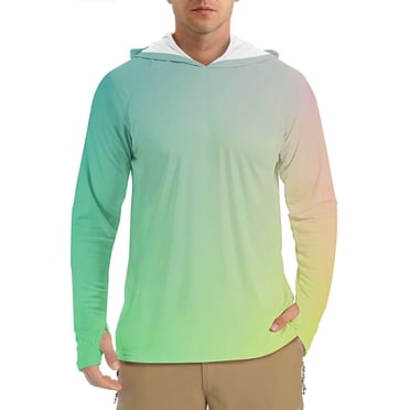 Weiqiqre Men’s Sun Protection Shirts UPF 50+ Rash Guard for Men Long Sleeve Lightweight SPF UV Hoodie Swimming Hiking