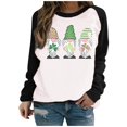 thumbnail image 1 of QIPOPIQ T-Shirts à Manches Longues à Col Rond pour Femmes T-Shirts de la Saint-Patrick T-Shirt Imprimé Trèfle de la Saint-Patrick T-Shirt Vert Porte-Bonheur T-Shirts de la Saint-Patrick Hauts T-Shirts à Col Rond Offres de Chemises des Fêtes, 1 of 5